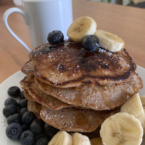 Whole Wheat Blueberry Pancakes