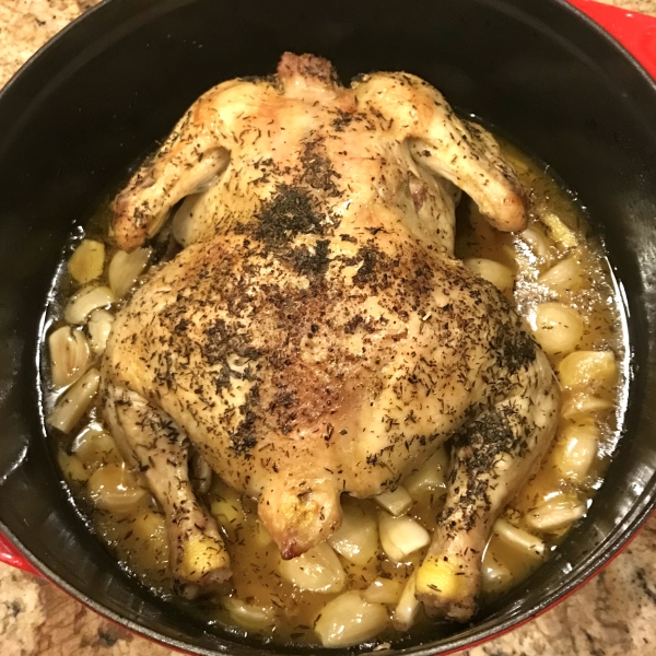 Chicken with 40 Cloves of Garlic