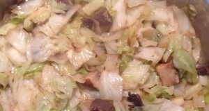 Cabbage with Portobello Mushrooms