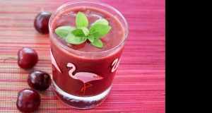 Cherry-Lime-Basil Smoothie