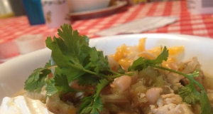 White Chicken Chili with Salsa Verde