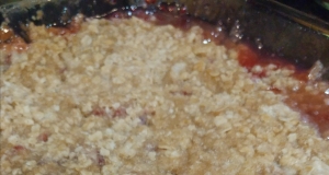Rhubarb-Raspberry Crunch