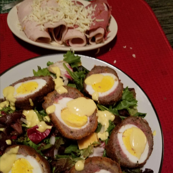 Scotch Eggs with Mustard Sauce