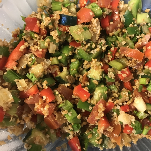 Veggie Bulgur Salad (Kisir)