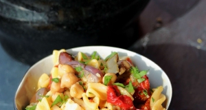 Chickpea-on-Chickpea Pasta Salad