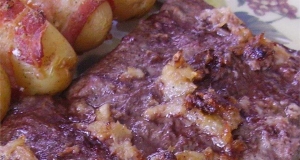 Roasted Garlic Flat Iron Steak