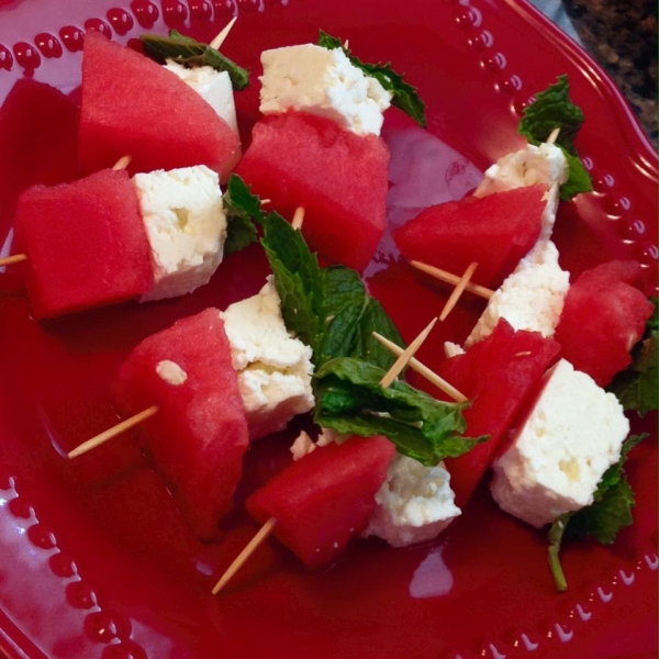 Watermelon Salad on a Stick