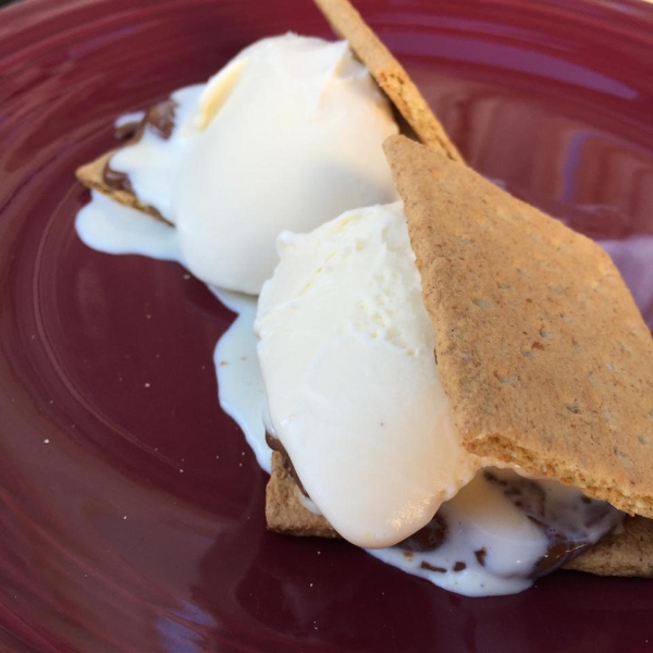 Grilled S'mores Ice Cream Sandwiches
