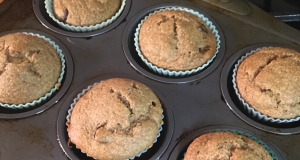 Flourless Banana Chocolate Chip Muffins
