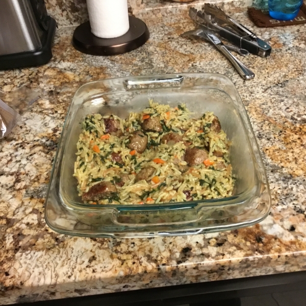Italian Wedding Rice with Sausage