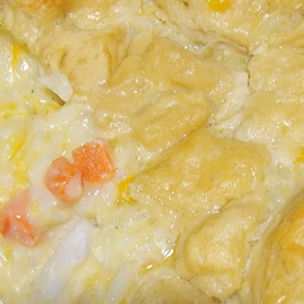 Chicken, Rice, and Biscuit Casserole