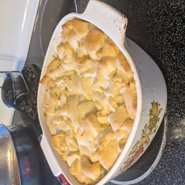 Chicken, Rice, and Biscuit Casserole