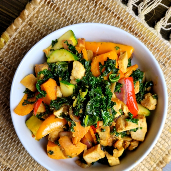 Kale and Chicken Stir-Fry