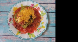 Mexican-Style Chicken-Stuffed Peppers
