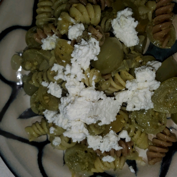 Green Tomato Pasta Toss