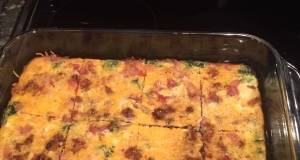 Spinach Bacon Egg Casserole