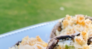 Clam-Stuffed Portobello Mushrooms
