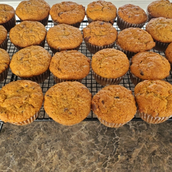 Mocha Chocolate Chip Banana Muffins