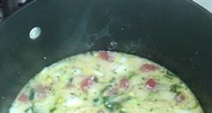 Creamy Clam, Crab, and Vegetable Soup