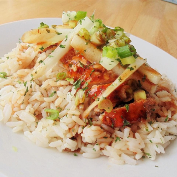 Jackie's Lemongrass Ginger Chile Chicken and Rice
