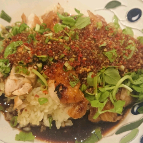 Jackie's Lemongrass Ginger Chile Chicken and Rice