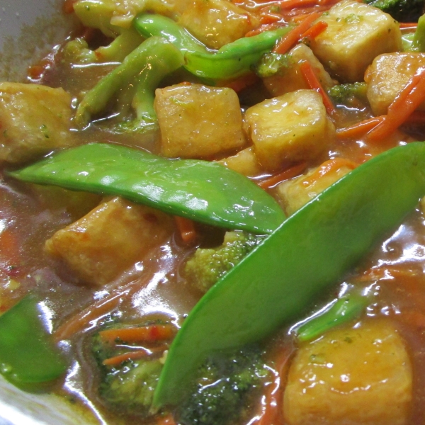 Orange Beef-Style Tofu Stir-Fry