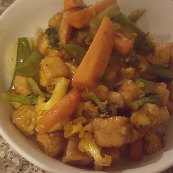 Orange Beef-Style Tofu Stir-Fry