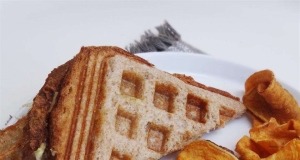 Waffle Iron Grilled Cheese Sandwiches