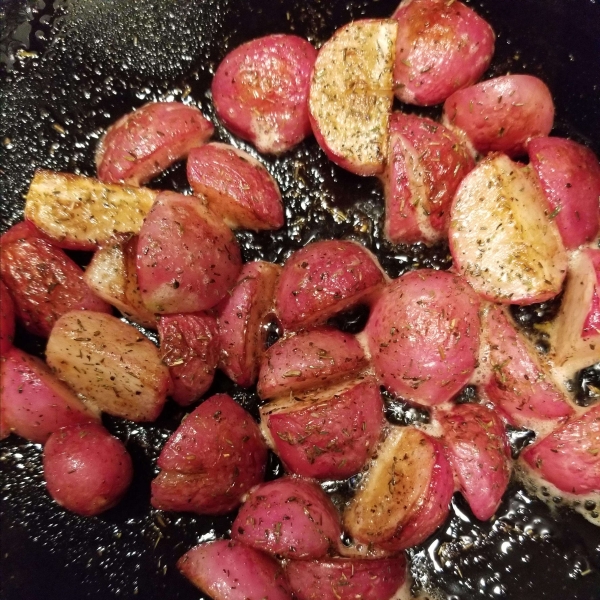 Sautéed Radishes