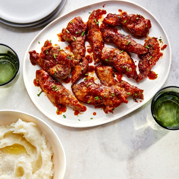 Air-Fried Pork Ribs with Ginger Glaze