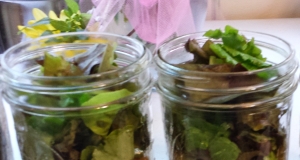 Kale Salad with Chickpeas in a Jar