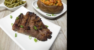 Bourbon Marinated Rib-Eye Steaks