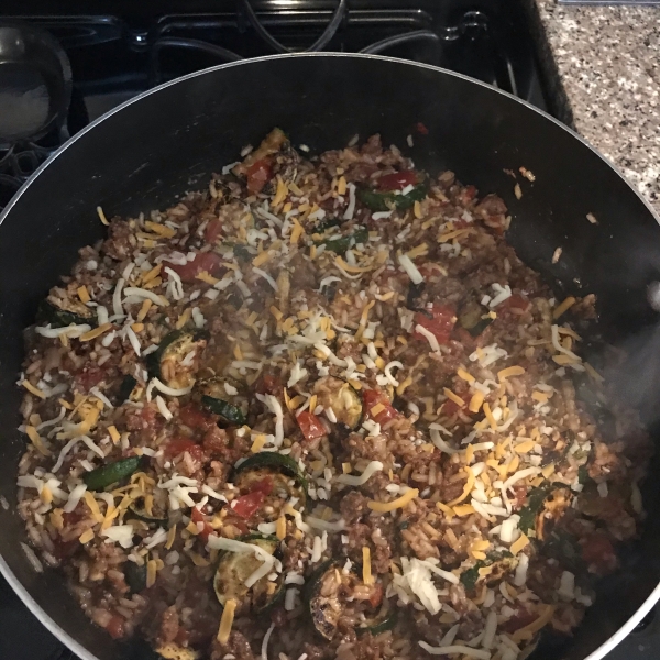 Cheeseburger Rice Skillet