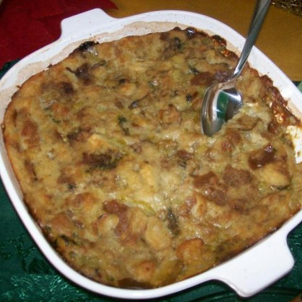 Not Ya Mama's Oyster Dressing