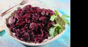 Polish Sausage with Red Cabbage