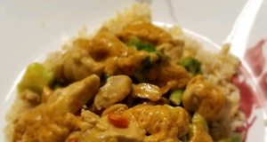 Creamy Peanut Stir-Fried Chicken