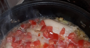 Paleo Poached Whitefish in Tomato-Fennel Broth