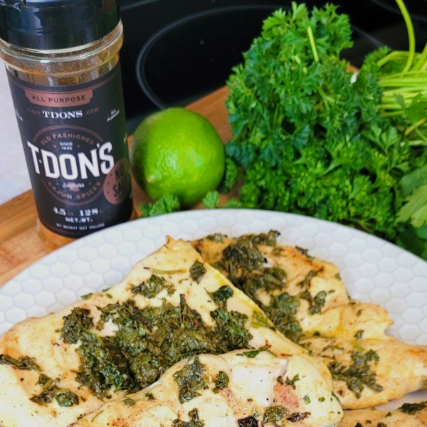 Juicy Grilled Chicken Breast with Cilantro and Lime