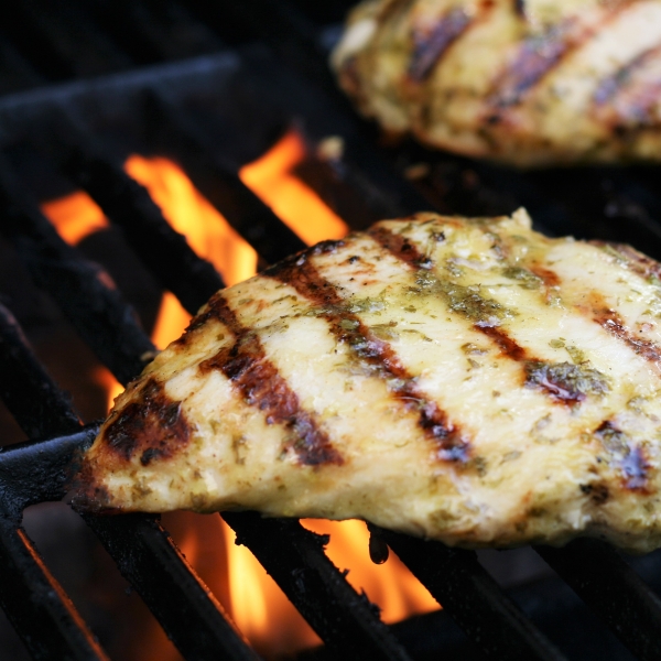 Juicy Grilled Chicken Breast with Cilantro and Lime
