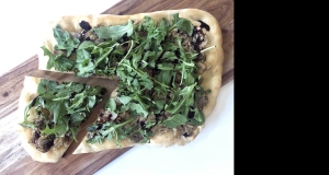 Vegan Artichoke and Mushroom Flatbread