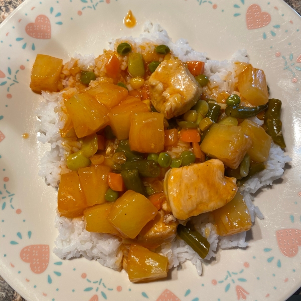 Easy Sweet and Sour Chicken from Minute® Rice