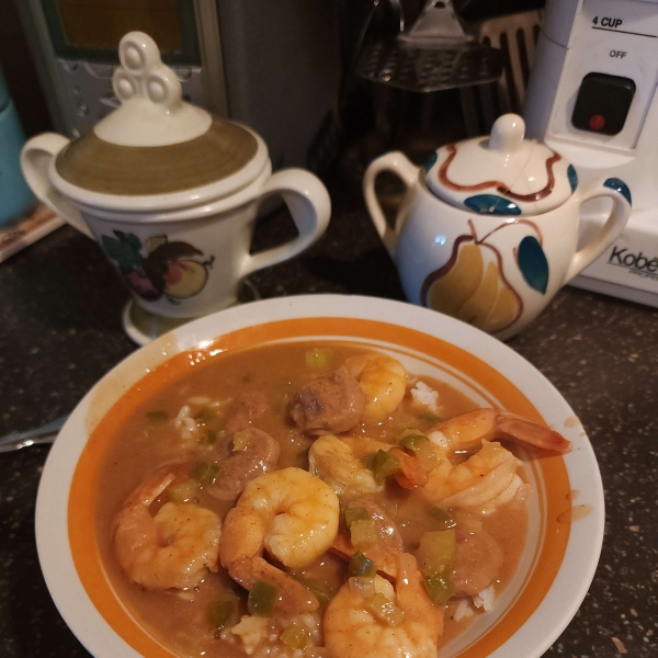 Easy Sausage and Shrimp Gumbo