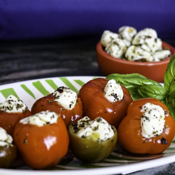 Fresh Mozzarella Stuffed Cherry Peppers