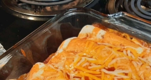 Easy Creamy Chicken Enchiladas