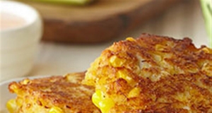 Crab and Corn Cakes with Roasted Pepper-Yogurt Aioli