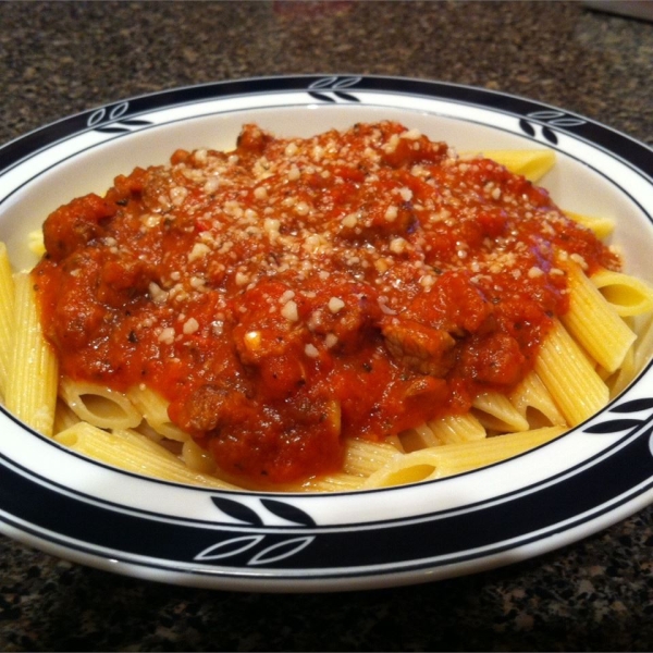 Slow-Braised Beef and Cherry Tomato Sauce