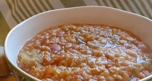 Tomato-Curry Lentil Stew