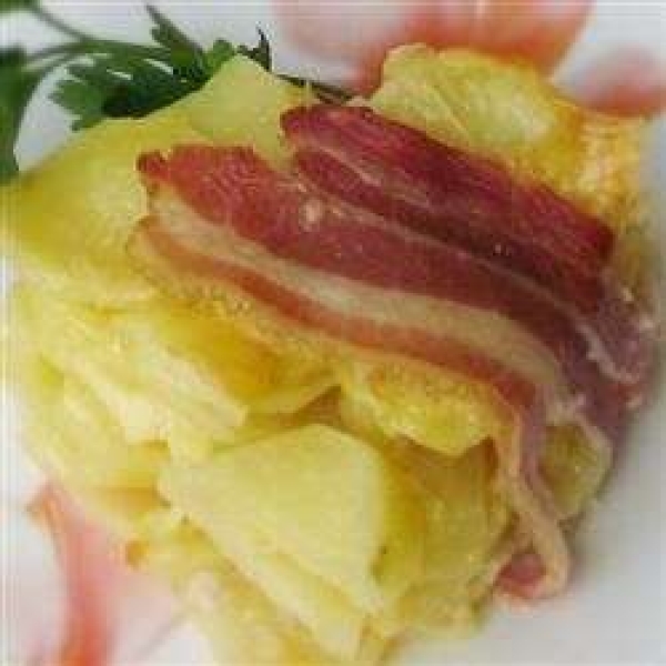 Bacon, Potato and Cheese Tart