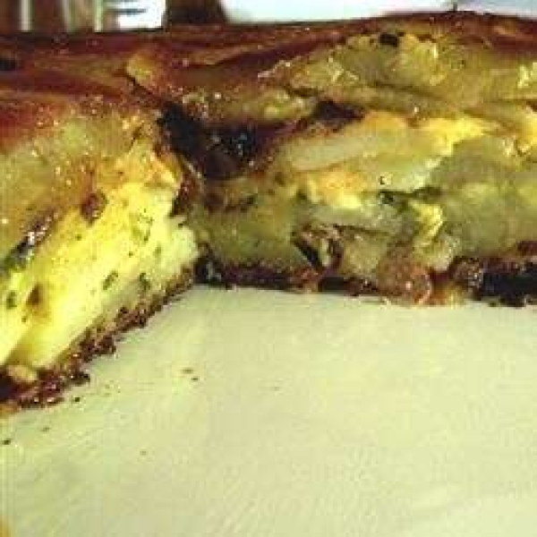 Bacon, Potato and Cheese Tart