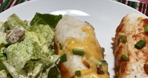 Beefy Broccoli & Cheddar Burritos